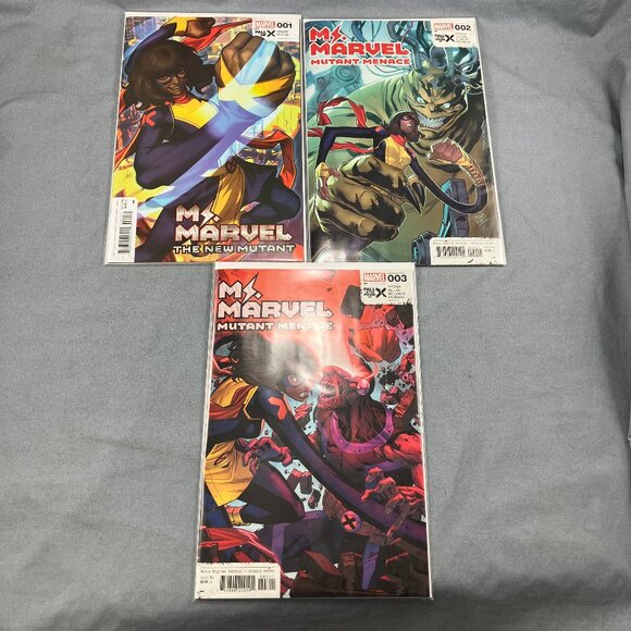 Ms Marvel Comic Book Lot of 6 Asst Issues New Mutant Menace Fallen Friend - Picture 2 of 3